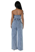 WOMEN FASHION DENIM JUMPSUIT